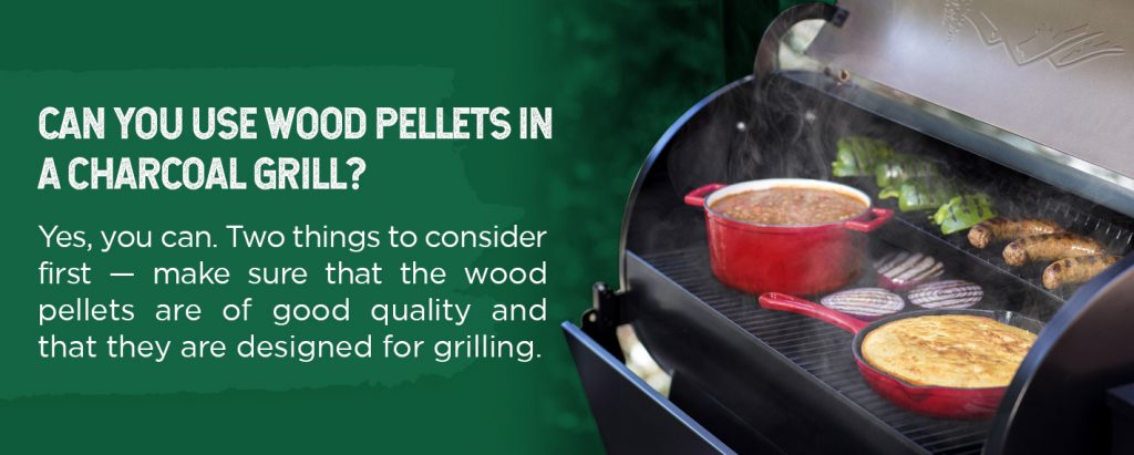 can you use wood pellets in a charcoal grill?