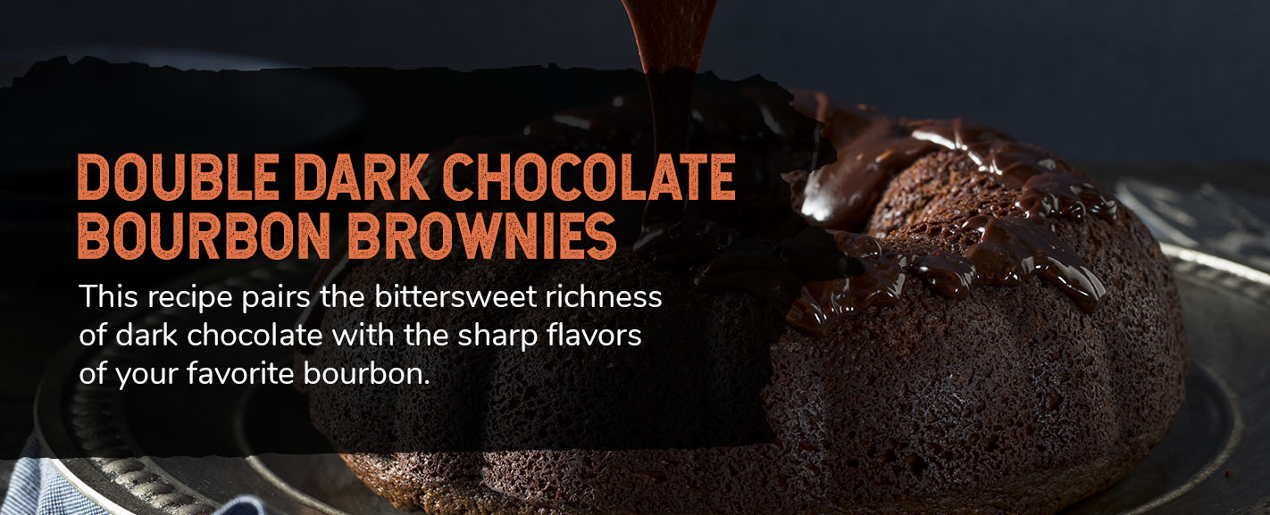 3. Double Dark Chocolate Bourbon Brownies 