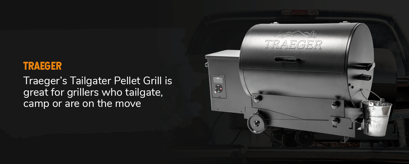 Traeger’s Tailgater Pellet Grill is great for grillers who tailgate, camp or are on the move.