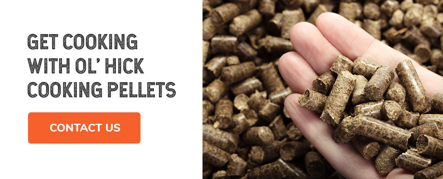 get cooking with Ol'Hick cooking pellets